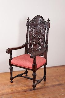 Jacobean Style Antique Armchair