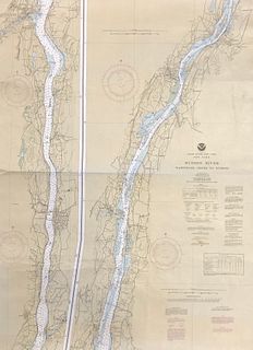 NOAA Chart 12347 Hudson R. Wappinger Creek to Hudson