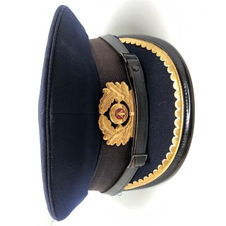 Vintage NVA 56 1856 P Military Police Hat W/ Visor