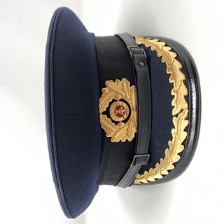 Vintage NVA 56 1856 P Military Police Hat W/ Visor