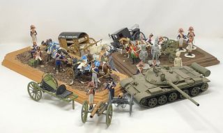 Vintage Military Toy Soldiers, Vehicles, Revolutionary