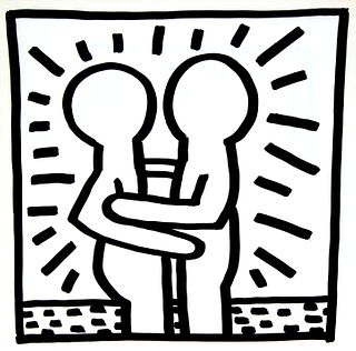 Keith Haring - Untitled (Hug)
