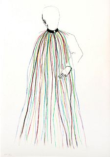 Jim Dine - Dorian Gray in Multi-Colored Vinyl Stripe