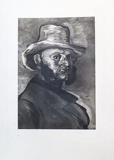 Paul Cezanne (after) - LHommes au chapeau de paille