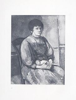 Paul Cezanne (after) - Jeune fille a la poupee
