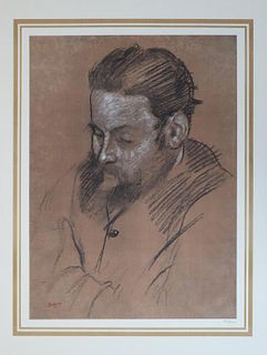 Edgar Degas (After) - Portrait de graveur Diego