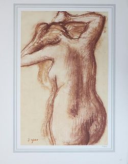 Edgar Degas (After) - Femme nue se peignant