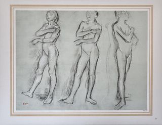 Edgar Degas (After) - Trois croquis d'une petite