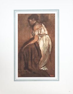Edgar Degas (After) - Jeune femme a demi-deshabillee