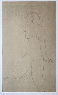 Amedeo Modigliani - Untitled portrait of a Naked Woman