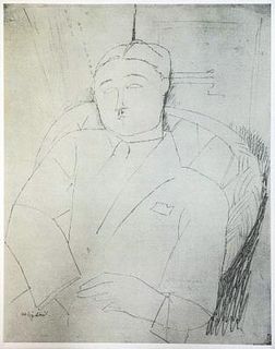 Amedeo Modigliani - Untitled portrait of a Man in a