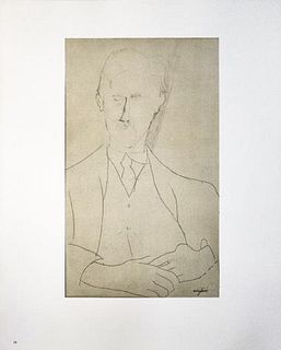 Amedeo Modigliani - Untitled Portrait of a Man in a