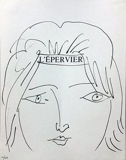 Pablo Picasso (After) - L' epervier visage de femme.
