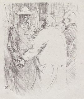Henri de Toulouse-Lautrec - Two Men Talking