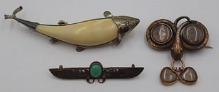 JEWELRY. (3) Antique/Vintage Figural Brooches.