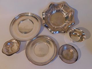 LOT STERLING BOWLS & PLATES