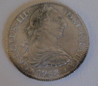 1783 SPANISH SILVER COIN