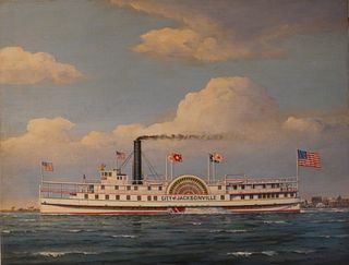CITY OF JACKSONVILLE STEAMSHIP PAINTING 