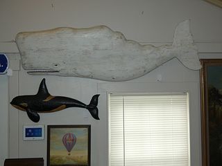 MIKE BACLE 6 FOOT WHALE PLAQUE