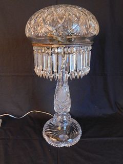AMERICAN BRILLIANT CUT GLASS LAMP