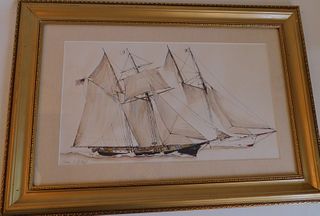 JAMES MITCHELL SHIP PAINTING 