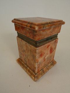 ANTIQUE FRENCH MARBLE BOX 