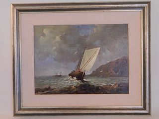 MODERN PAINTING OF SAILBOAT 