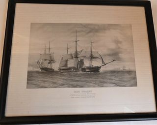 RIGHT WHALING PRINT AFTER RUSSELL