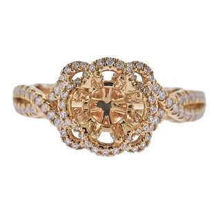 Verragio 18K Gold Diamond Engagement Ring Mounting