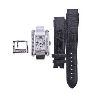Chopard La Strada Steel Diamond Watch 8357 58