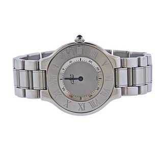 Must de Cartier 21 Steel Watch 1330