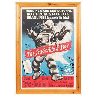 "THE INVISIBLE BOY" 1957 ORIGINAL MOVIE POSTER