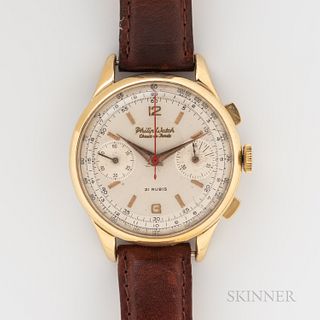 Philip Watch Co. Manual-wind Chronograph Wristwatch with Original Box