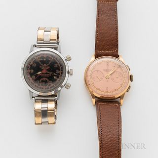 Two Early Chronograph Wristwatches