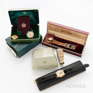 Four Vintage Wristwatches and Original Boxes