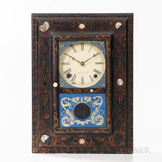 J.C. Brown Mother-of-pearl Shelf Clock