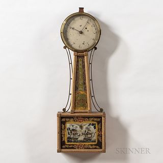 Curtis Patent Timepiece or "Banjo" Clock