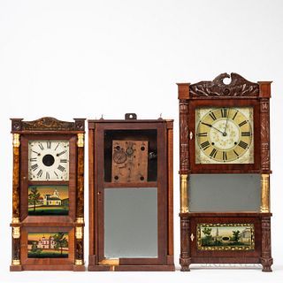 Birge & Ives Triple Decker Clock and Two Cases