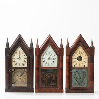 Three Steeple Clocks
