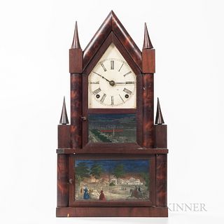E.N. Welch Double Steeple Shelf Clock