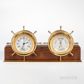 Seth Thomas "Helmsman" Clock and Barometer Set