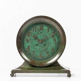 Chelsea "Commodore" Ship's Bell Clock in Verde Antique Finish