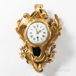 Gilt-brass Cartel Clock