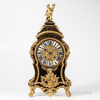 Estienne Baillon Fire-gilt Ormolu-mounted Boulle Clock