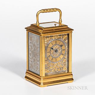 Relief Engraved Repeating Carriage Clock