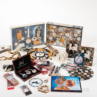 Collection of Horological-themed Collectibles.