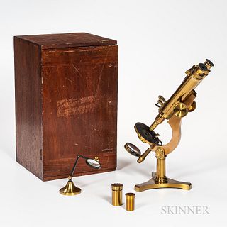 J.W. Queen & Co. Compound Binocular Microscope