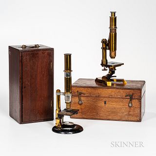 Two Earnest Gundlach Microscopes