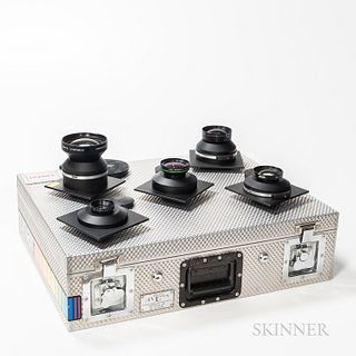 Five Sinar DB Lenses in Carrying Case
