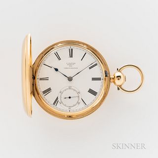 18kt Gold John Glover Hunter-case Chronometer Watch